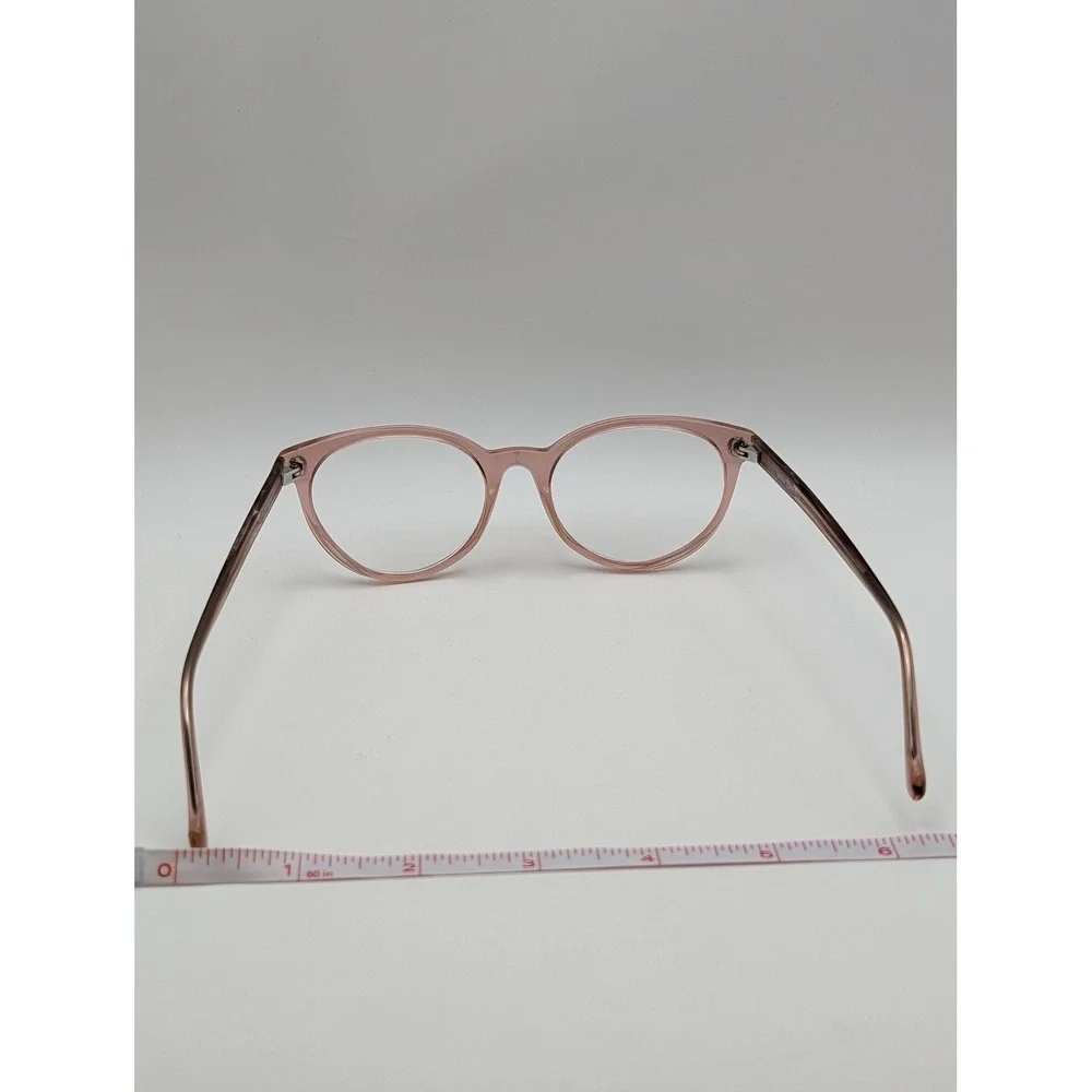 Vera Bradley Blush Pink Transparent Oval Eyeglass Frames 50-19-140 Womens